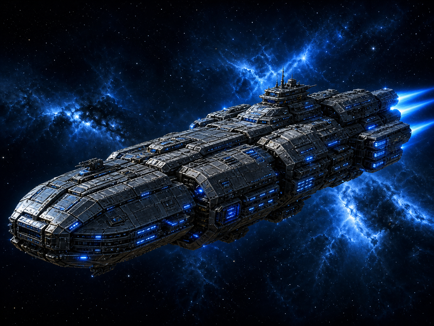 Iron Fortress — cruiser render (imposing, terran-federation)